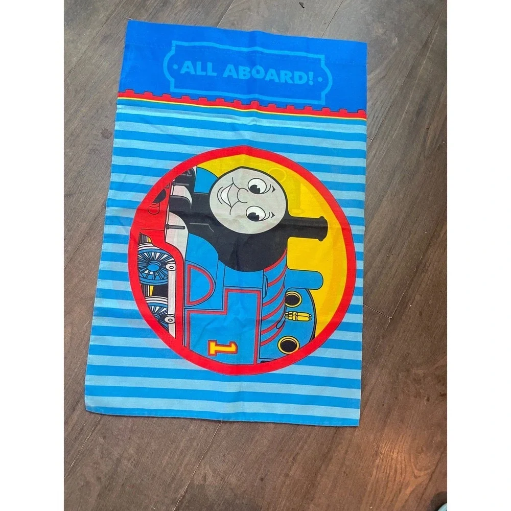 Thomas and Friends twin Sheet Blue Train Characters Kids Bedding